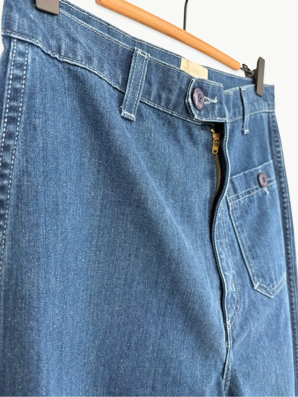 DÔEN Rainer Jean Size 28 in Sainte Croix Wash Wide Leg 100% Cotton NWT - Picture 8 of 15